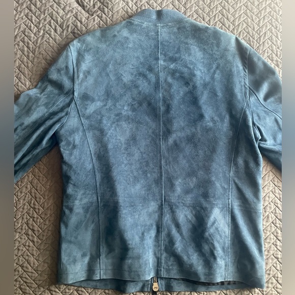 John Varvatos Collection suede zip-front jacket - Picture 3 of 12